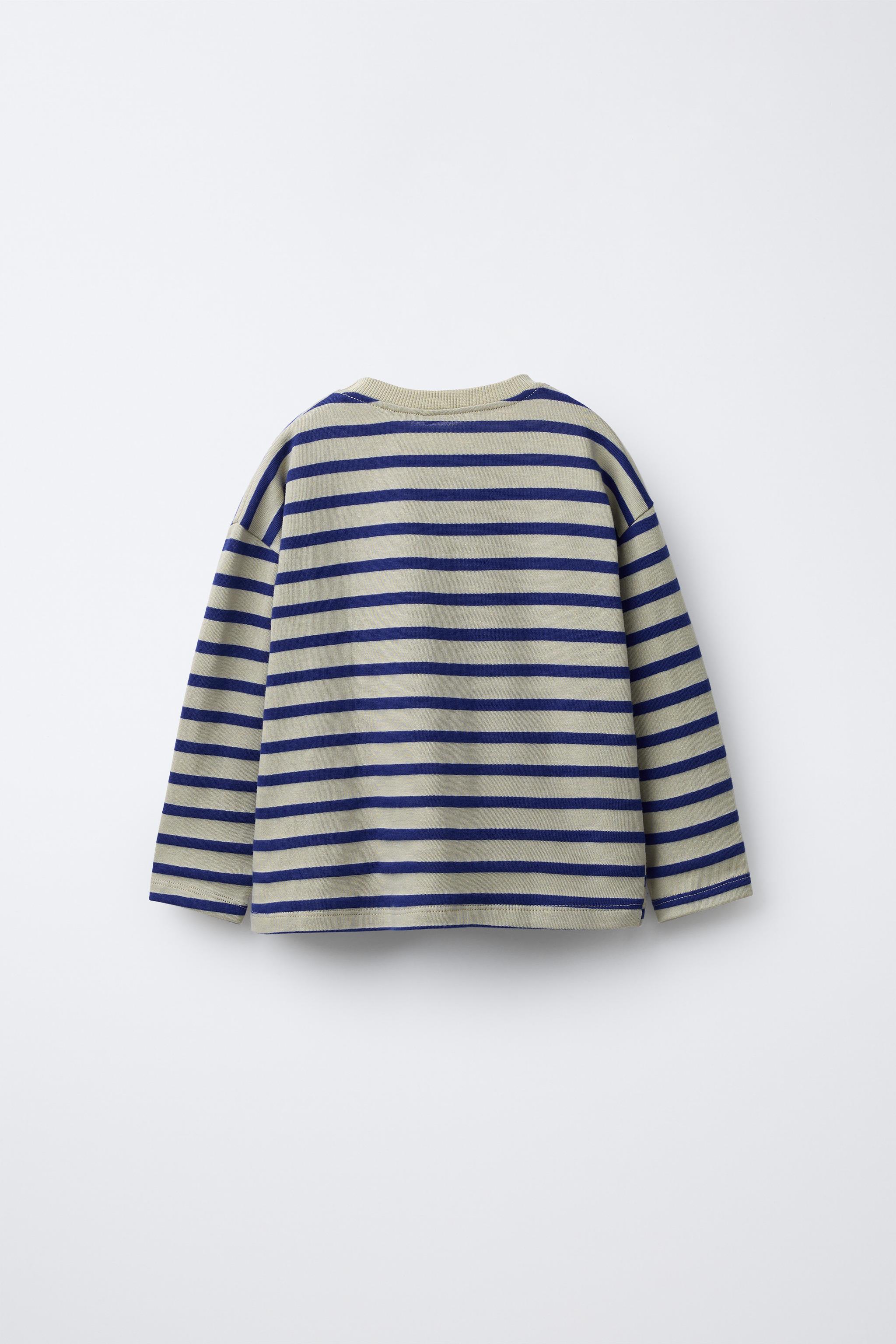 STRIPED PATCH T-SHIRT